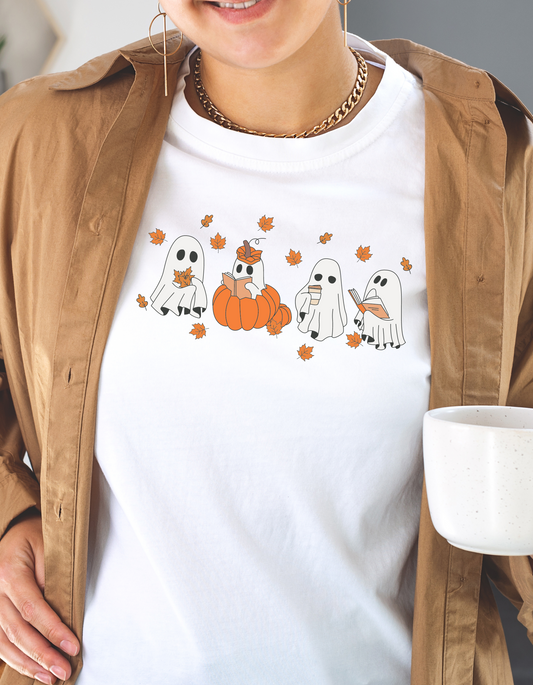 Halloween Spooky Book Lover T-Shirt – Comfort & Style for Spooky Season