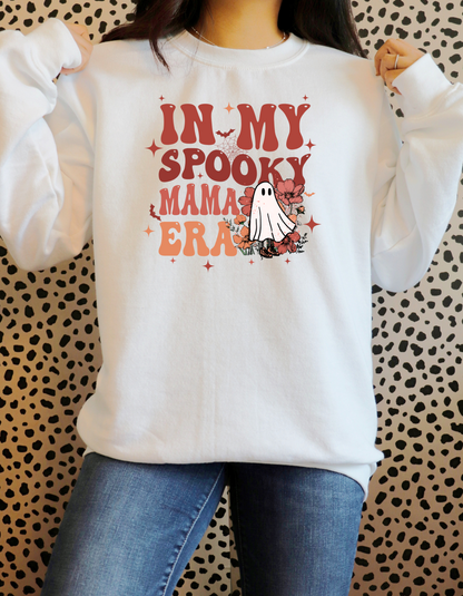 Halloween In My Spooky Mama Era Crewneck Sweatshirt – Comfort & Style for Spooky Season