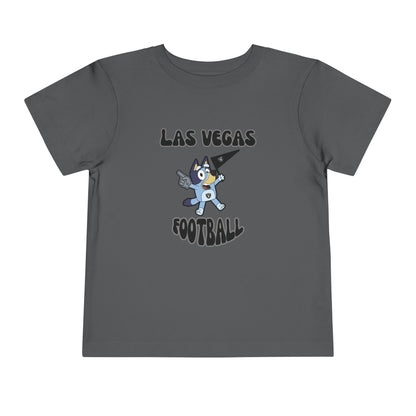 Toddler Bluey Design Las Vegas Raiders Football -Inspired T-Shirt