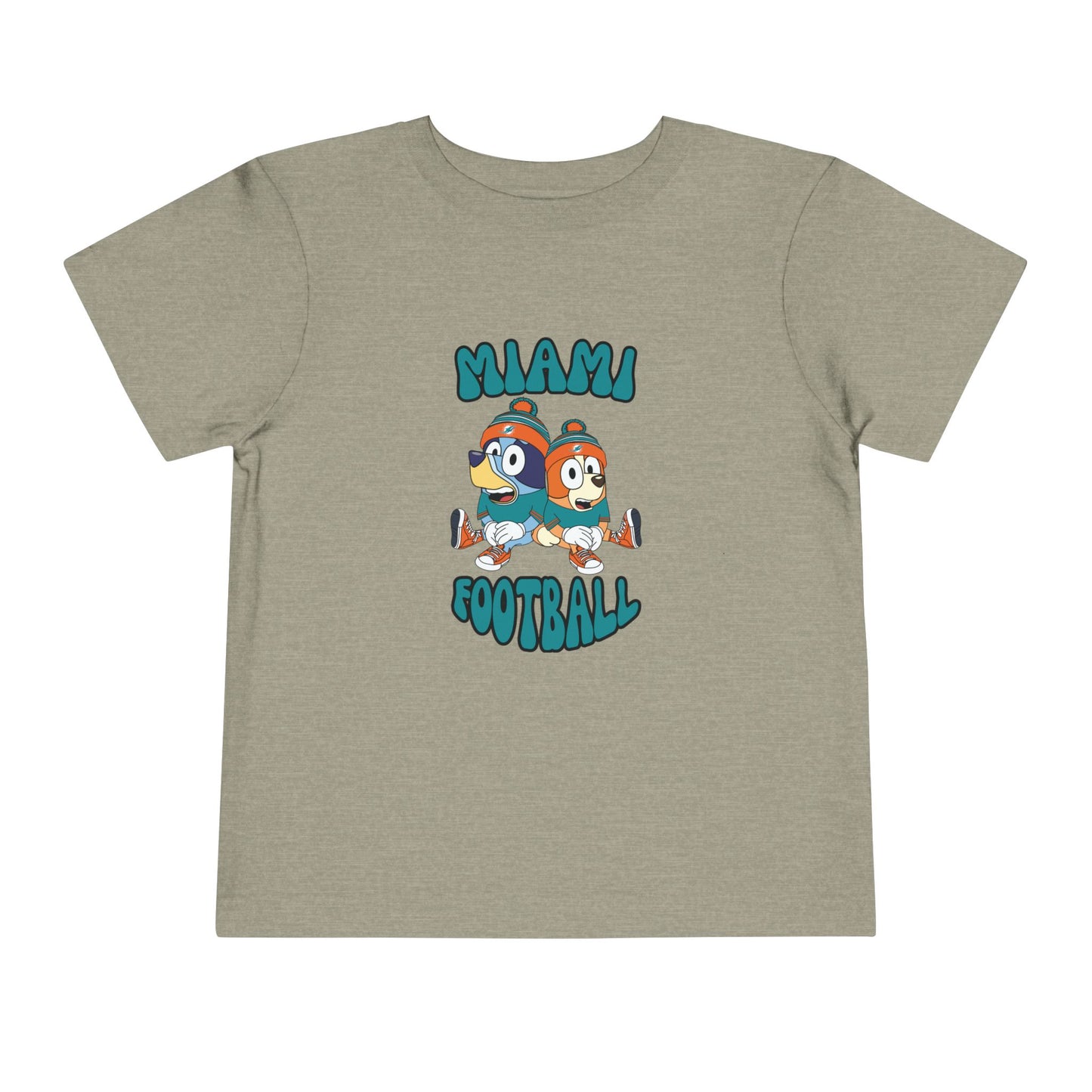 Toddler Bluey & Bingo Design Dolphins Football - Inspired T-Shirt