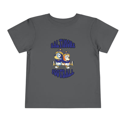 Toddler Bluey & Bingo Design Ravens Football - Inspired T-Shirt