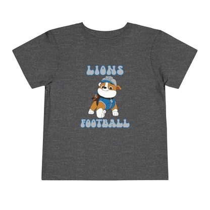 Rubble Paw Patrol Lions Football Design - Toddler Tee