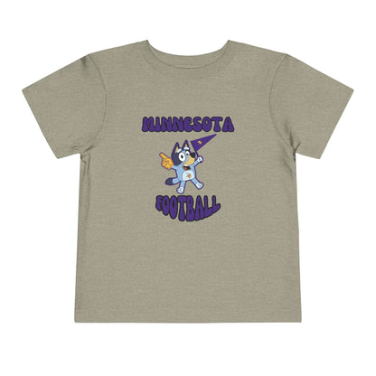 Toddler Bluey Design Minnesota Football - Inspired T-Shirt