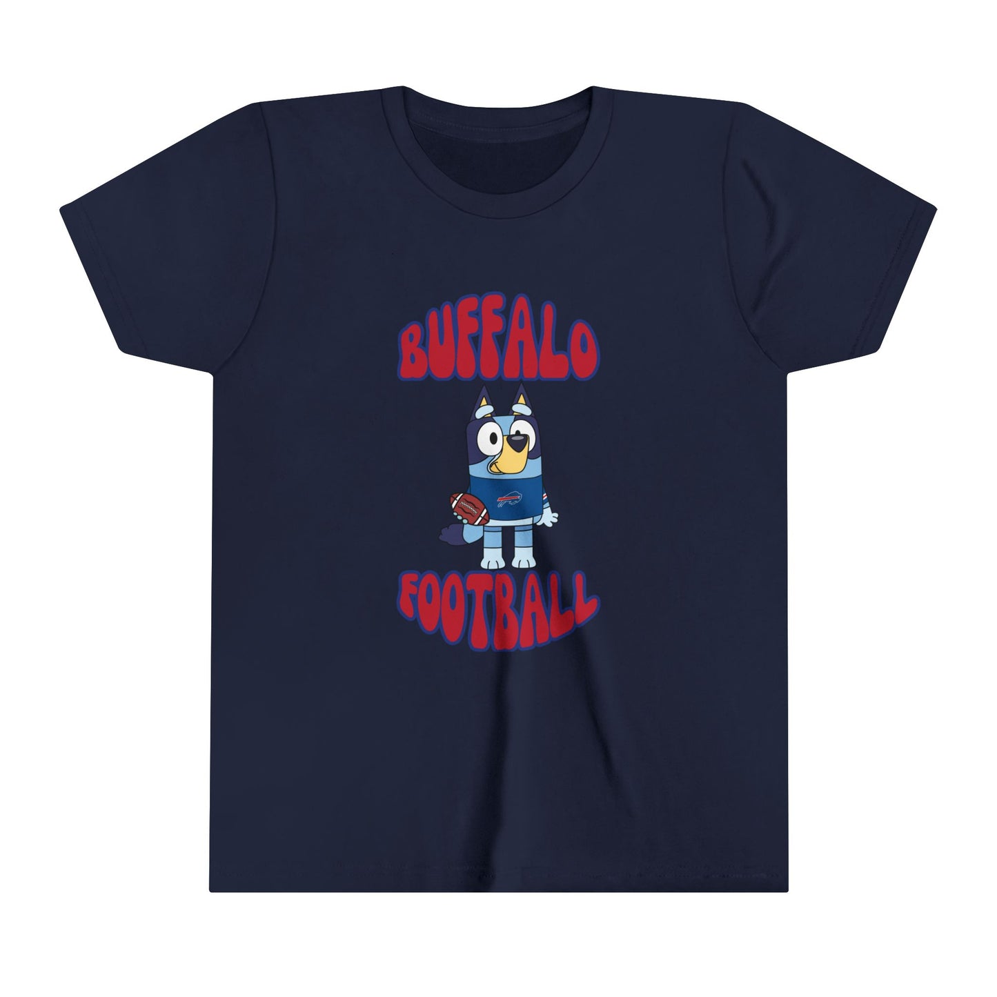 Youth Bluey Design Buffalo Bills Football -Inspired T-Shirt