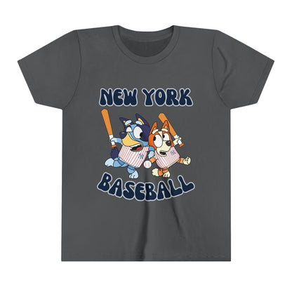 Youth Bluey Design NY Yankees - Inspired T-Shirt