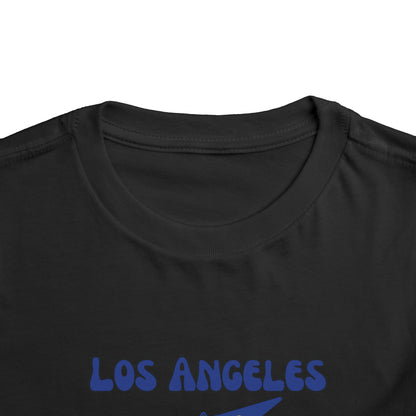 Toddler Bluey Design Las Angeles Rams Football -Inspired T-Shirt