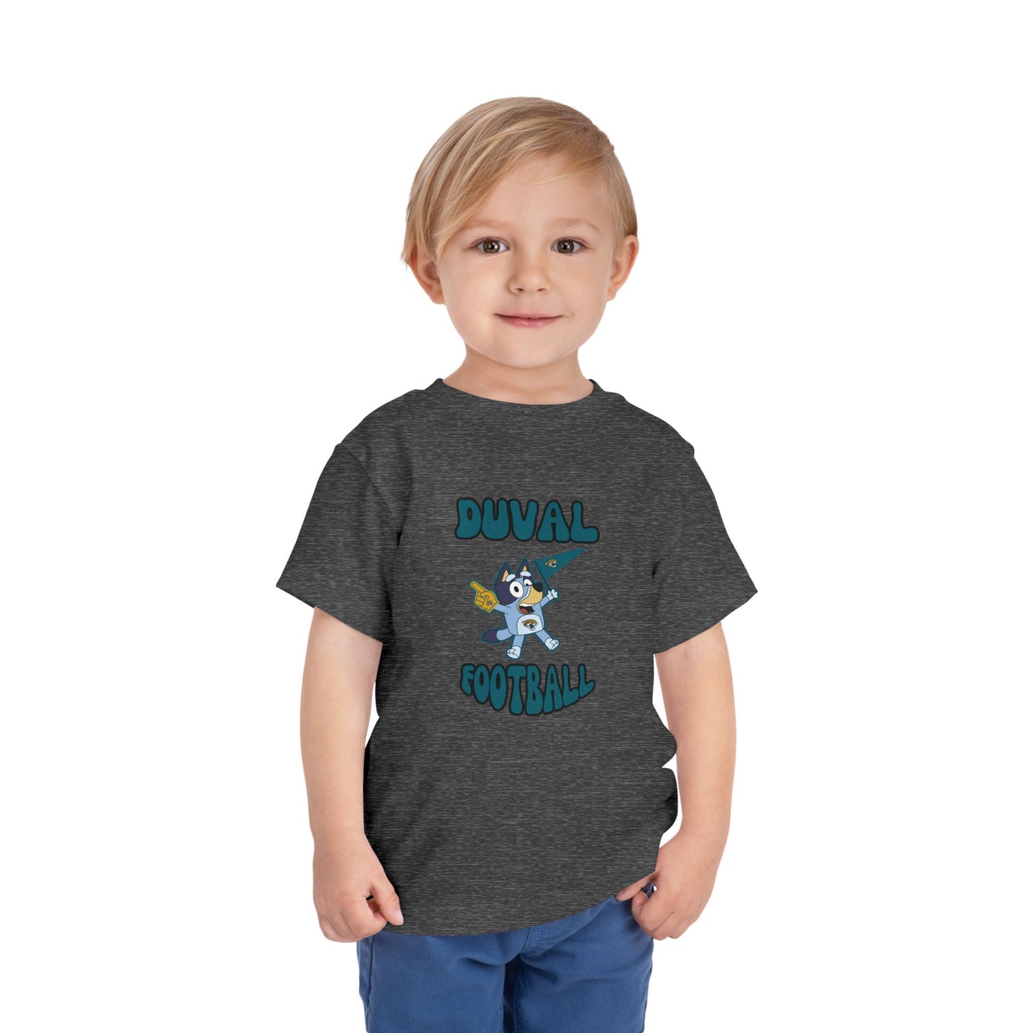 Toddler Bluey Design Jacksonville Jaguars Football -Inspired T-Shirt