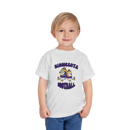 Toddler Bluey & Bingo Design Vikings Football - Inspired T-Shirt