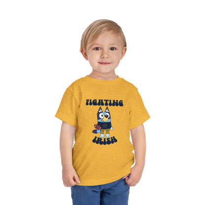 Bluey Fighting Irish Design College Football Toddler Tee