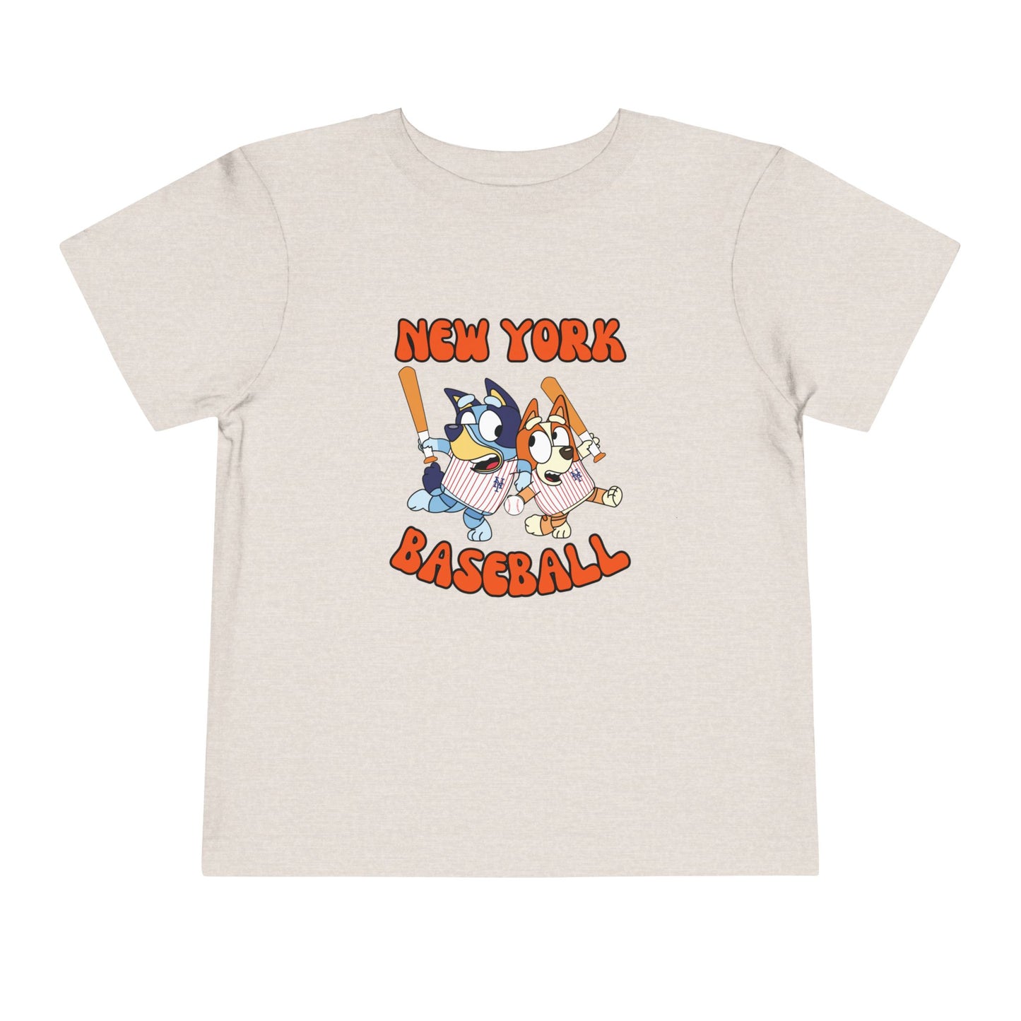 Toddler Bluey Design NY Mets - Inspired T-Shirt