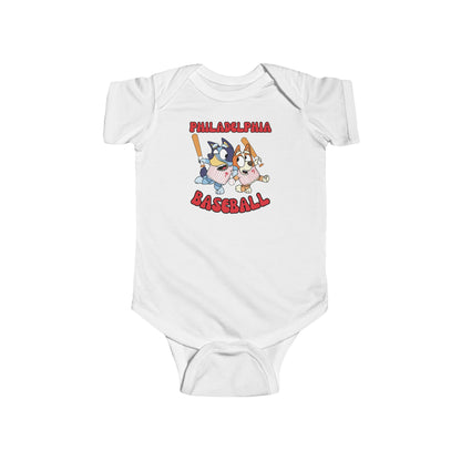 Infant Bluey Design Philadelphia Phillies - Inspired Bodysuit