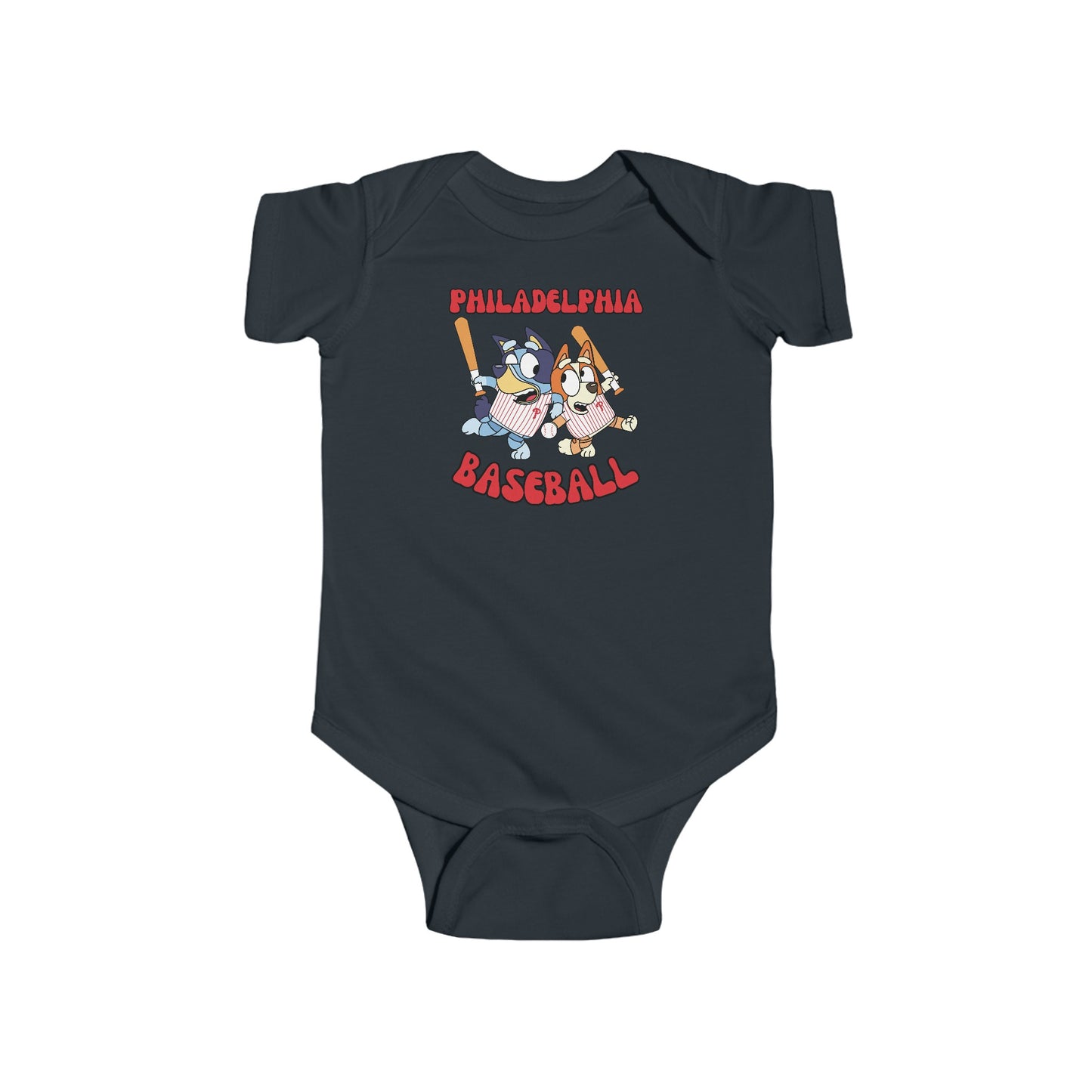 Infant Bluey Design Philadelphia Phillies - Inspired Bodysuit