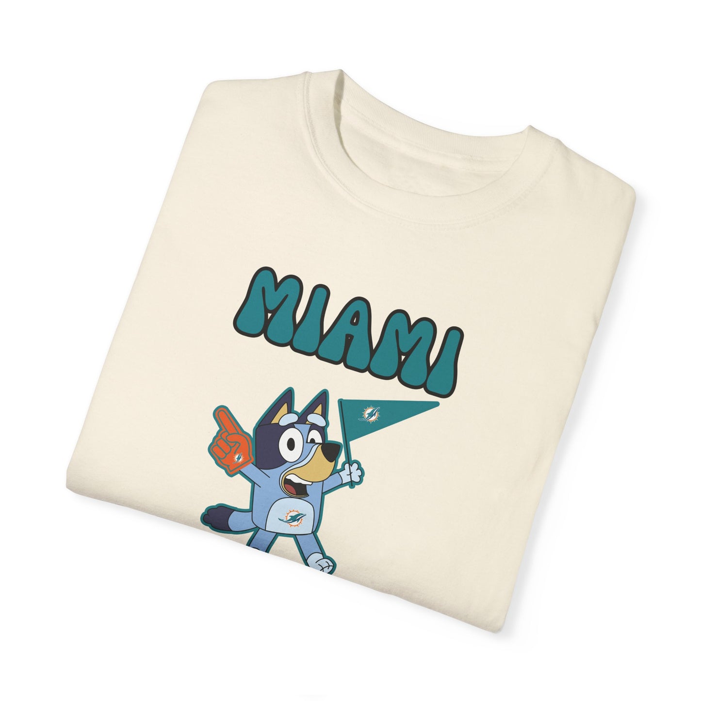 Unisex Bluey Design Miami Dolphins -Inspired T-Shirt