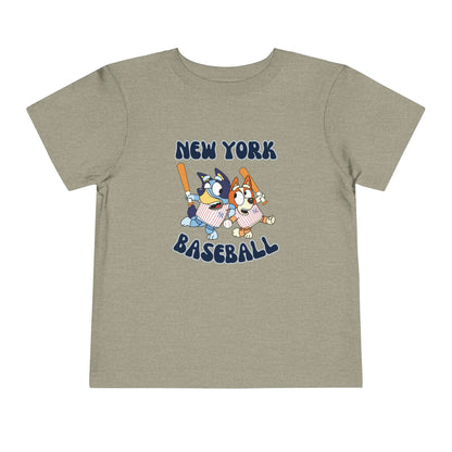 Toddler Bluey Design NY Yankees - Inspired T-Shirt