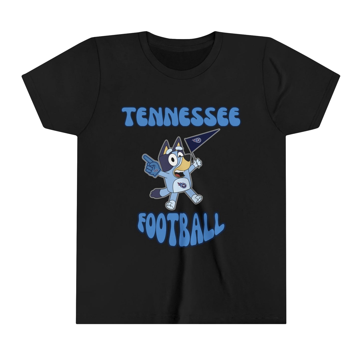 Youth Bluey Design Tennessee Titans Football -Inspired T-Shirt