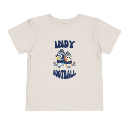 Toddler Bluey & Bingo Design Colts Football - Inspired T-Shirt