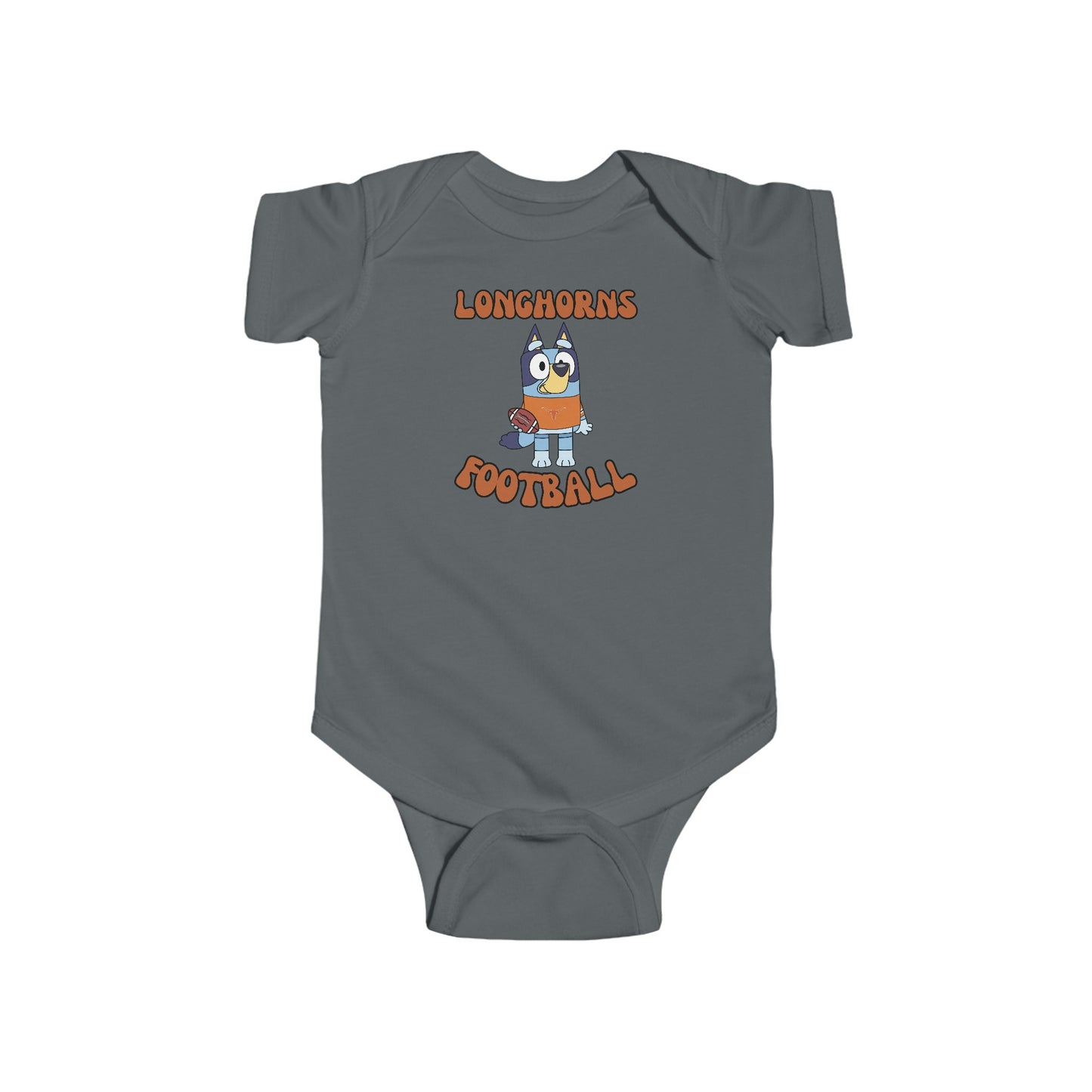 Customizable Infant Onesie - Bluey College Football Design