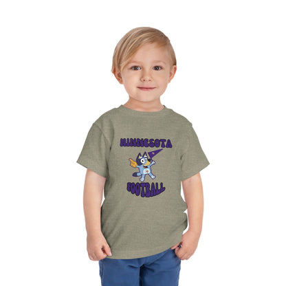 Toddler Bluey Design Minnesota Football - Inspired T-Shirt