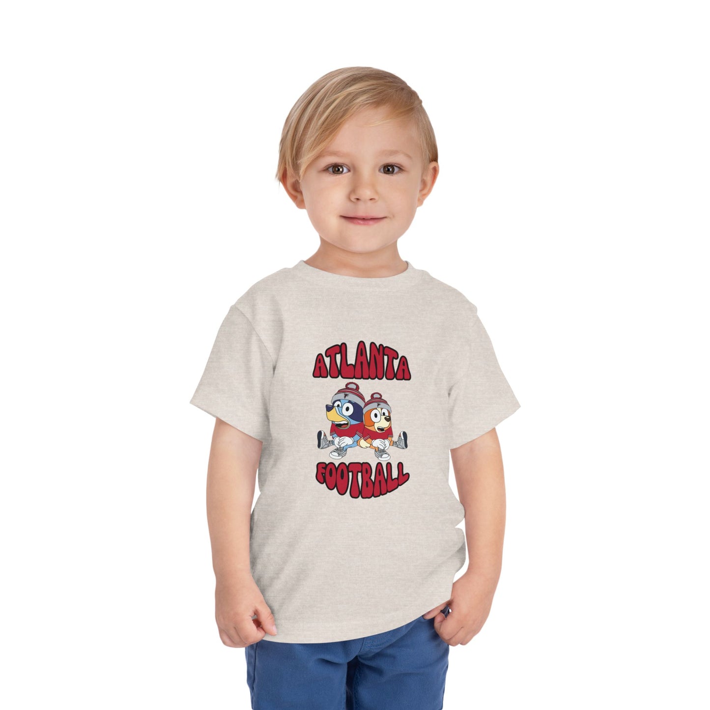 Toddler Bluey & Bingo Design Falcons Football - Inspired T-Shirt