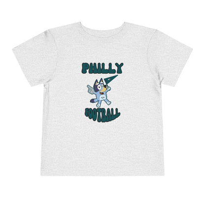 Toddler Bluey Design Philadelphia Eagles Football -Inspired T-Shirt