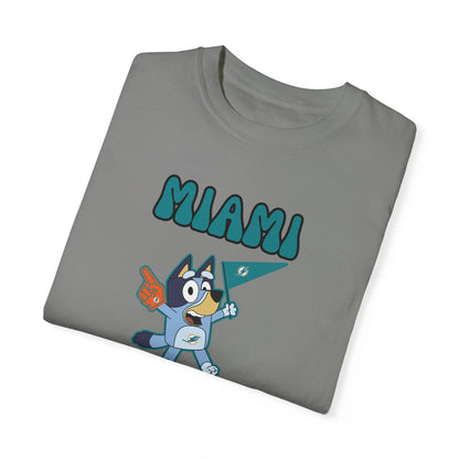 Unisex Bluey Design Miami Dolphins -Inspired T-Shirt