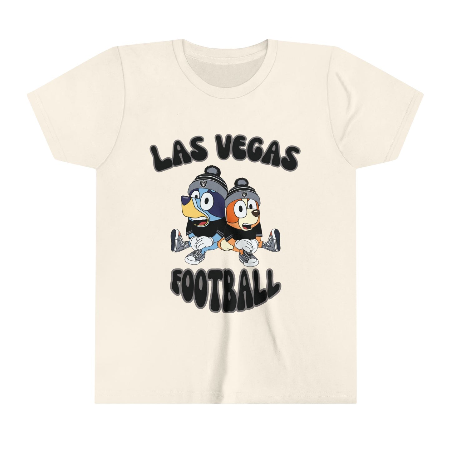 Youth Bluey & Bingo Design Raiders Football - Inspired T-Shirt