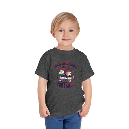 Toddler Bluey & Bingo Design Patriots Football - Inspired T-Shirt