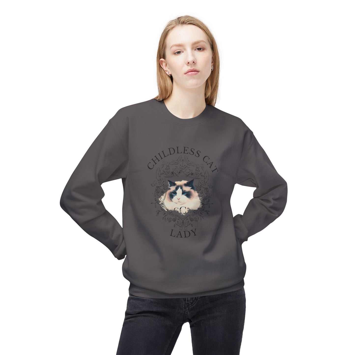 Unisex Cozy Childless Cat Lady Sweatshirt