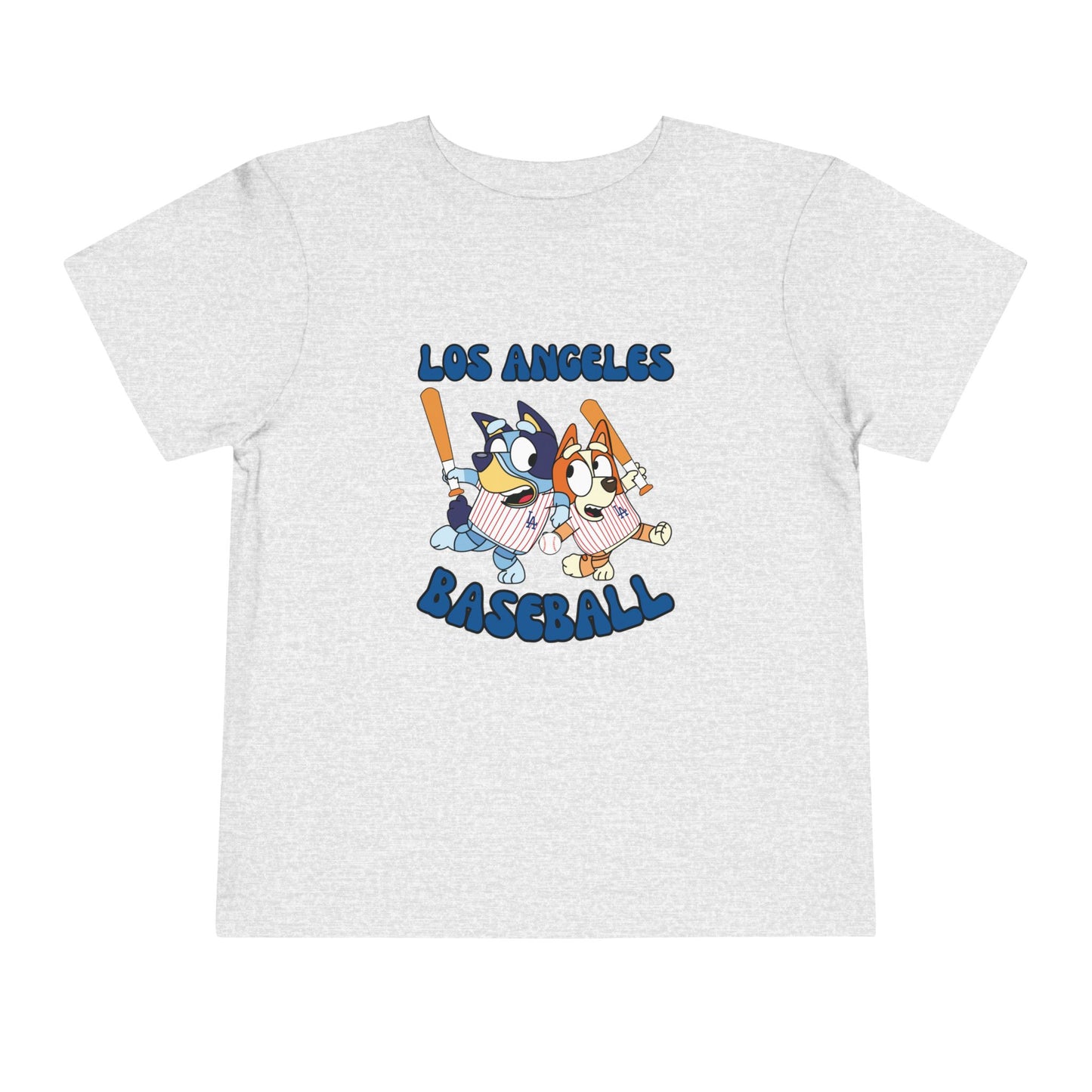 Toddler Bluey Design LA Dodgers - Inspired T-Shirt