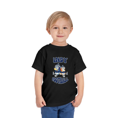 Toddler Bluey & Bingo Design Colts Football - Inspired T-Shirt