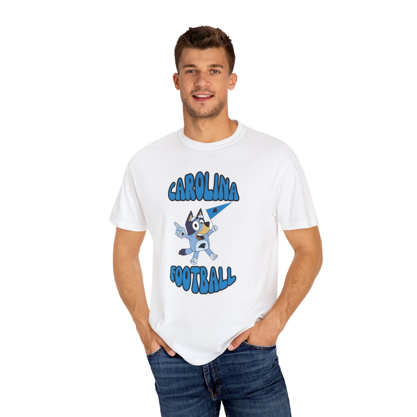 Unisex Bluey Design Carolina Panthers -Inspired T-Shirt