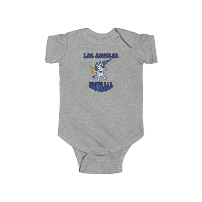 Infant Bluey Design Las Angeles Rams Football -Inspired Bodysuit