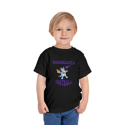 Toddler Bluey Design Minnesota Football - Inspired T-Shirt