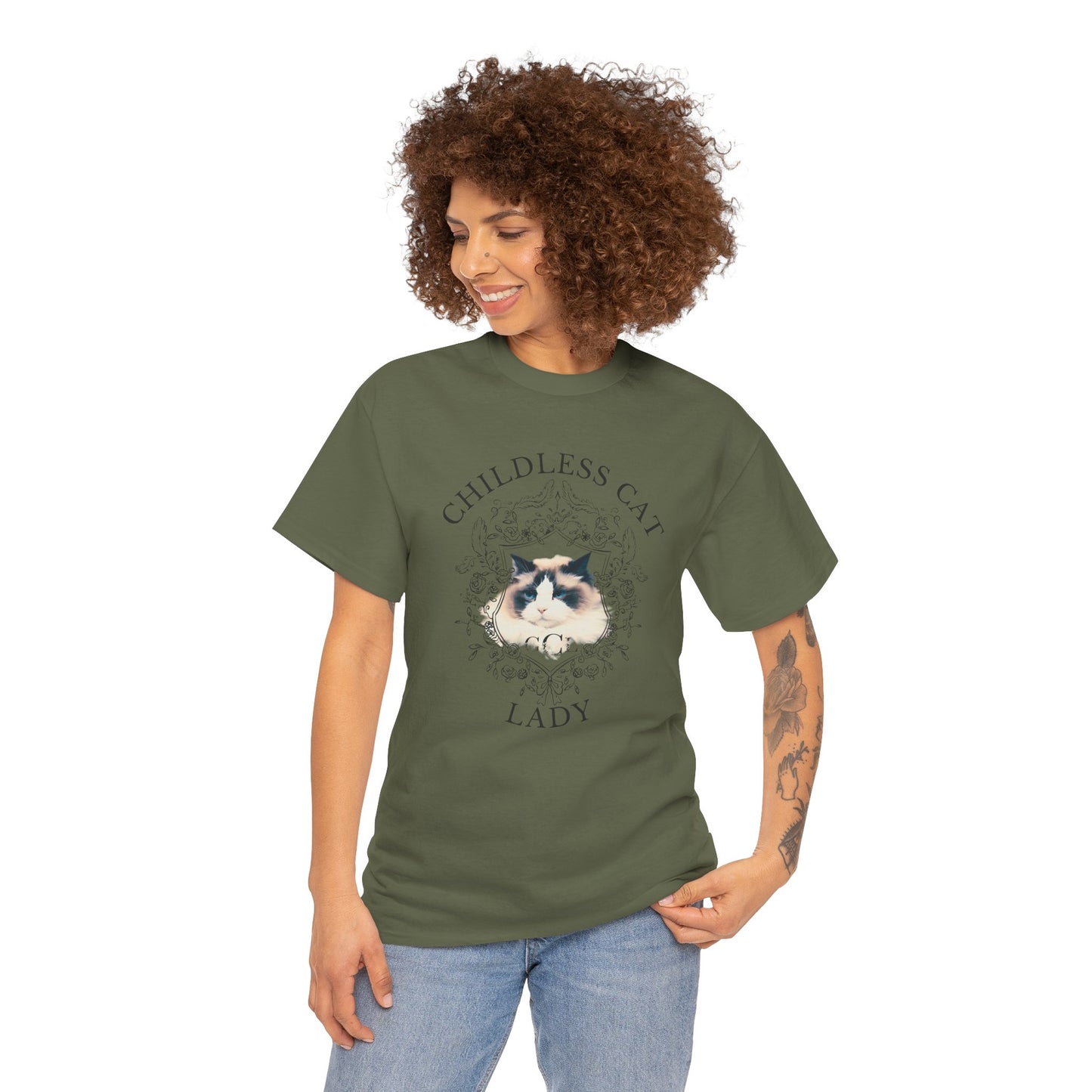 Unisex Childless Cat Lady T-Shirt