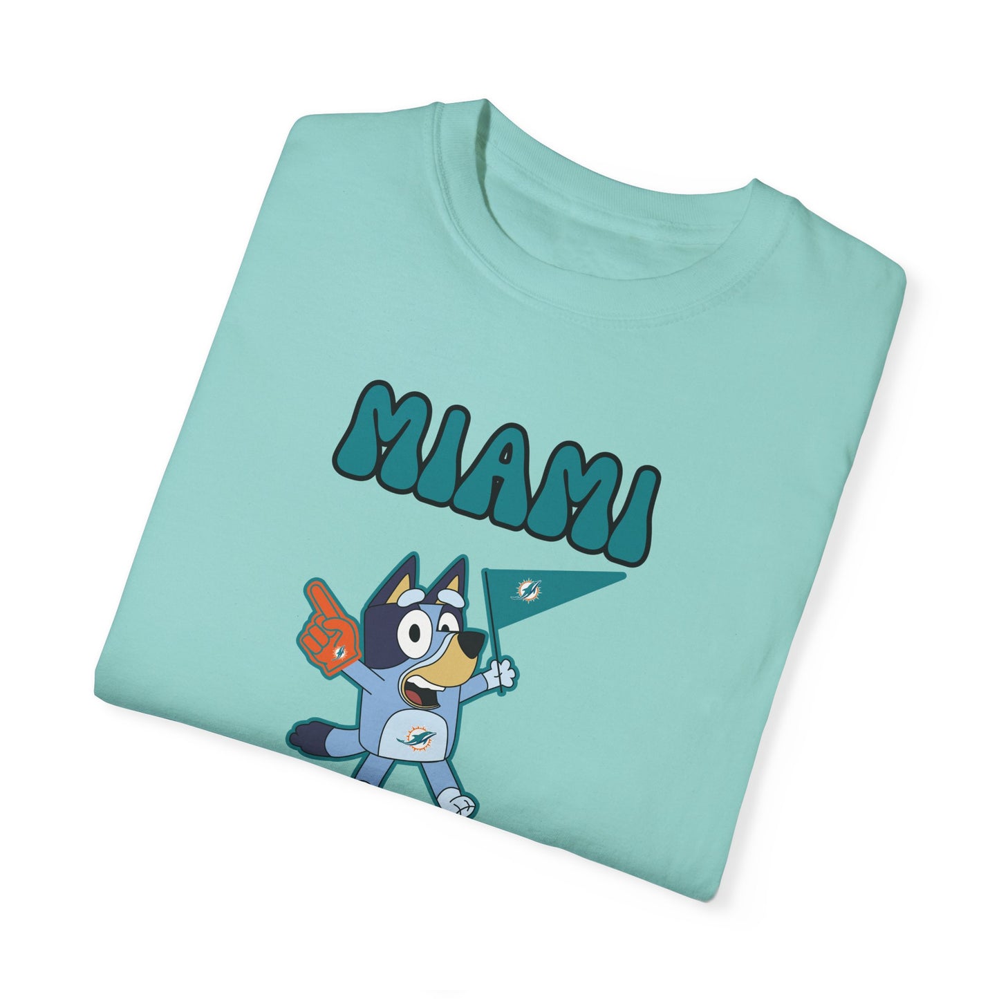 Unisex Bluey Design Miami Dolphins -Inspired T-Shirt