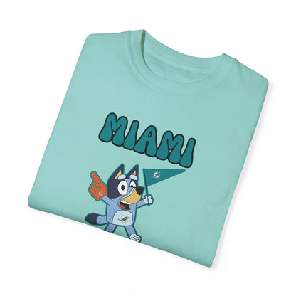 Unisex Bluey Design Miami Dolphins -Inspired T-Shirt