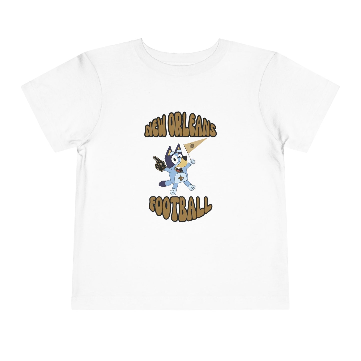 Toddler Bluey New Orleans Saints Football T-Shirt