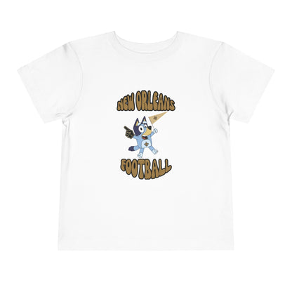 Toddler Bluey New Orleans Saints Football T-Shirt