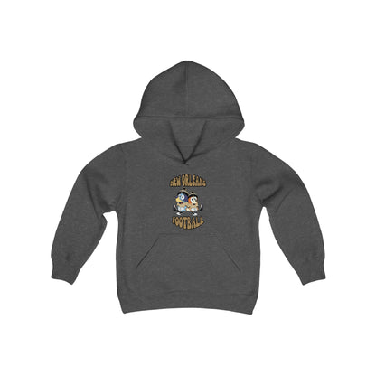 Youth Bluey & Bingo Design Saints Football - Inspired Heavy Blend Hooded Sweatshirt