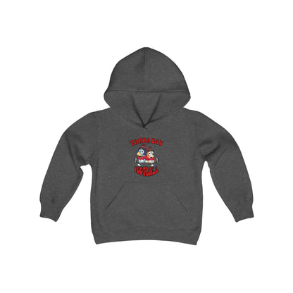 Youth Bluey & Bingo Design Buccaneers Football - Inspired Heavy Blend Hooded Sweatshirt