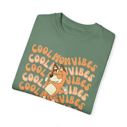 Bluey Cool Mom Vibes Wavy Trendy Chilli Graphic Tee