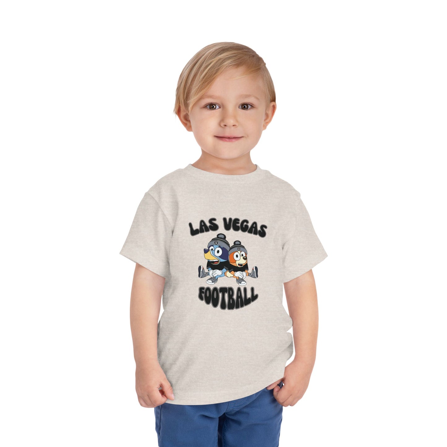 Toddler Bluey & Bingo Design Raiders Football - Inspired T-Shirt