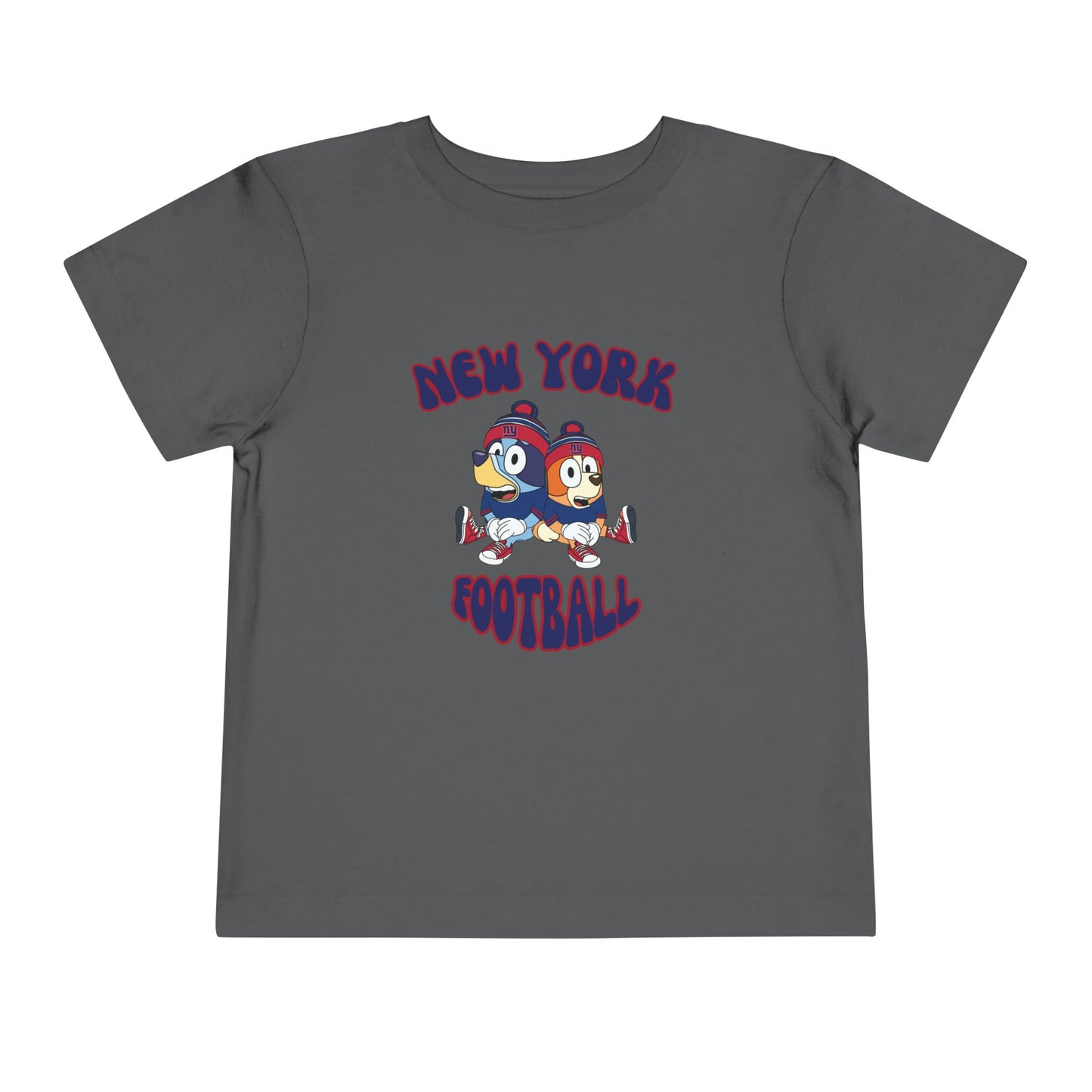 Toddler Bluey & Bingo Design New York Giants Football - Inspired T-Shirt