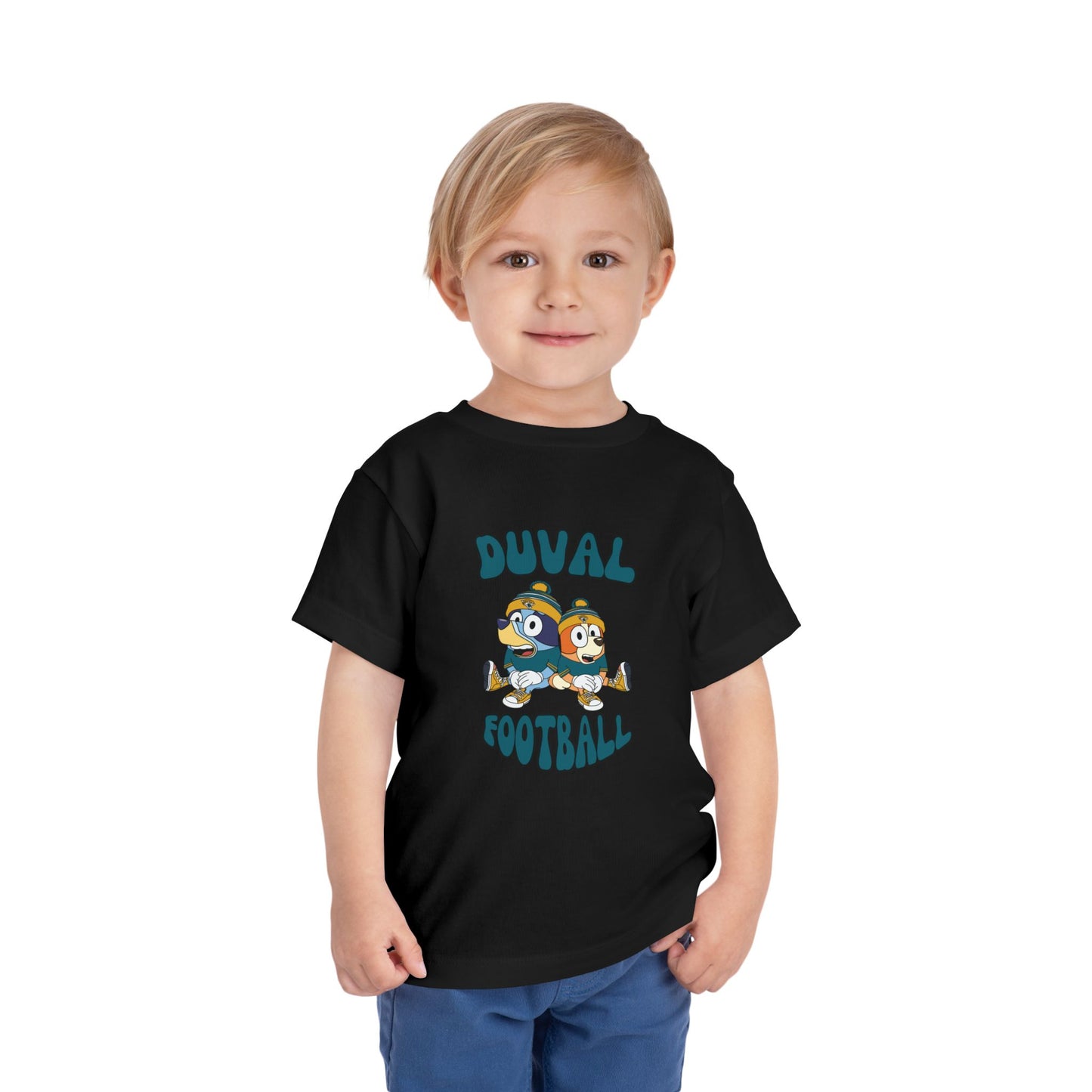 Toddler Bluey & Bingo Design Jaguars Football - Inspired T-Shirt