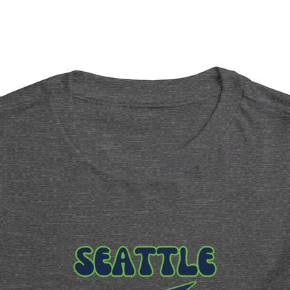 Toddler Bluey Design Seattle Seahawks Football -Inspired T-Shirt