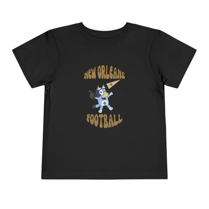 Toddler Bluey New Orleans Saints Football T-Shirt