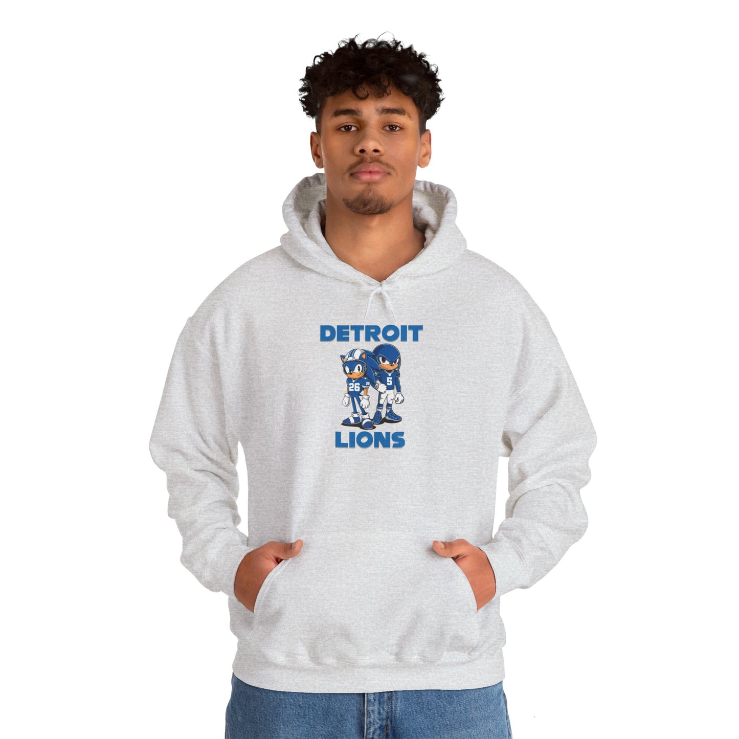 Sonic and Knuckles Jahmyr Gibbs and David Montgomery Detroit Lions Unisex Hoodie