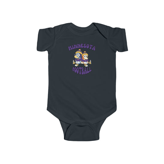 Infant Bluey & Bingo Design Vikings Football - Inspired Onesie