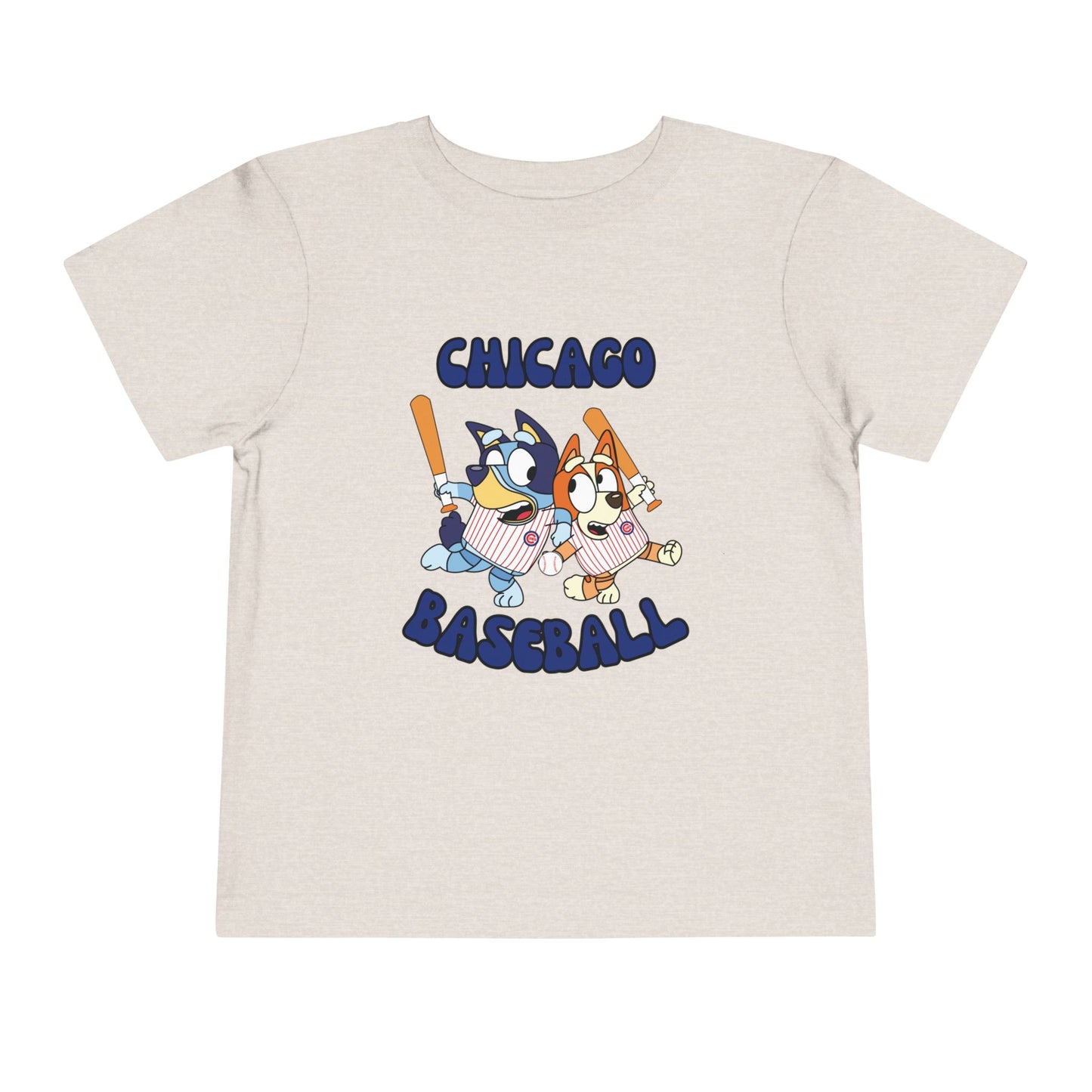 Toddler Bluey Design Chicago Cubs - Inspired T-Shirt