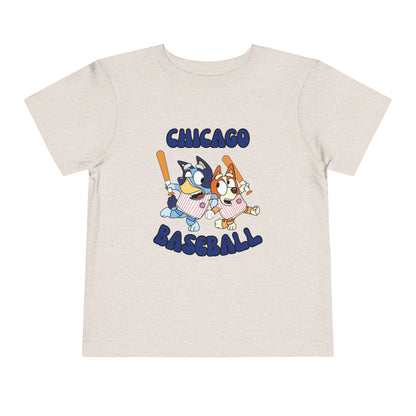 Toddler Bluey Design Chicago Cubs - Inspired T-Shirt